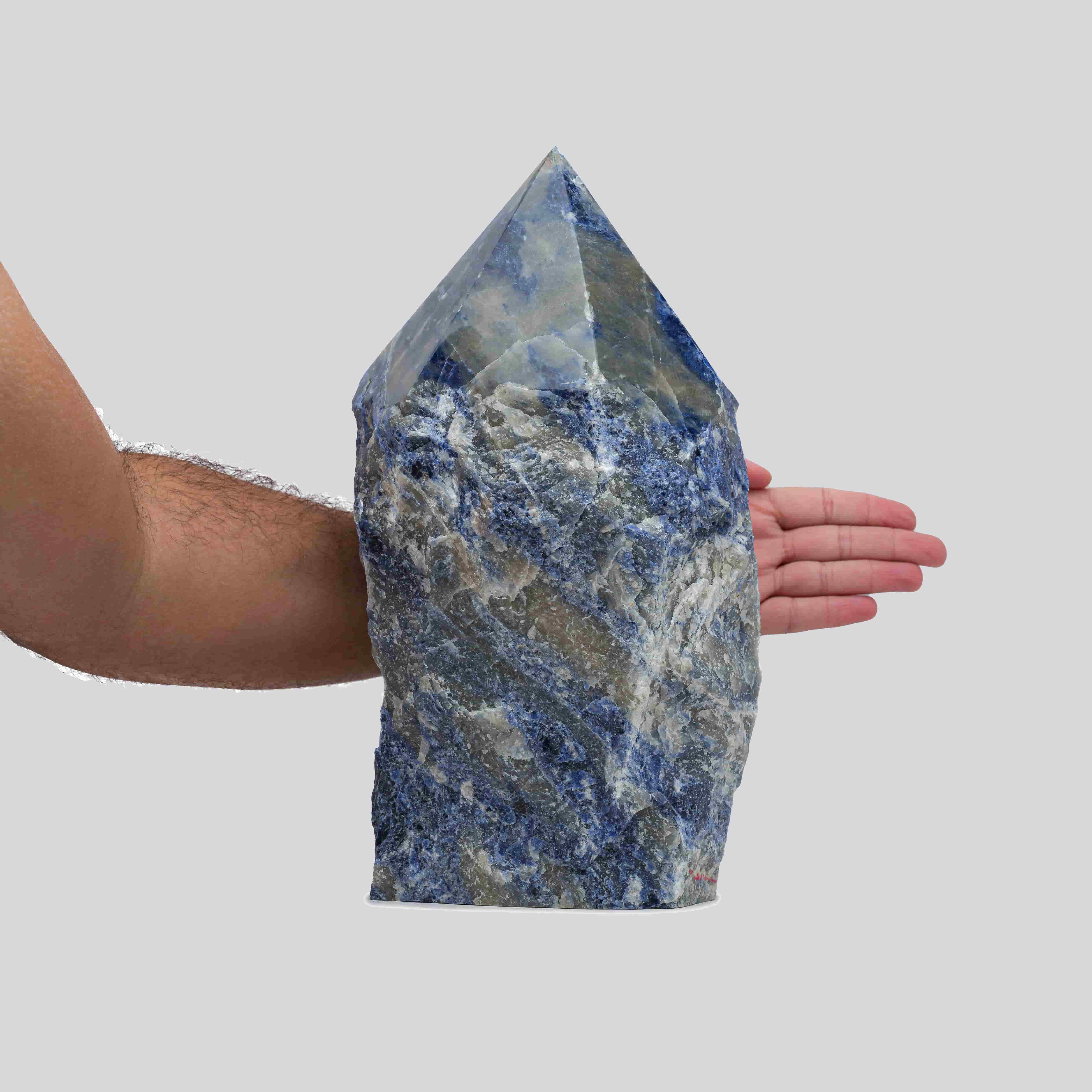 Huge Sodalite Pointer 30.92 lb - Premium Blue Crystal