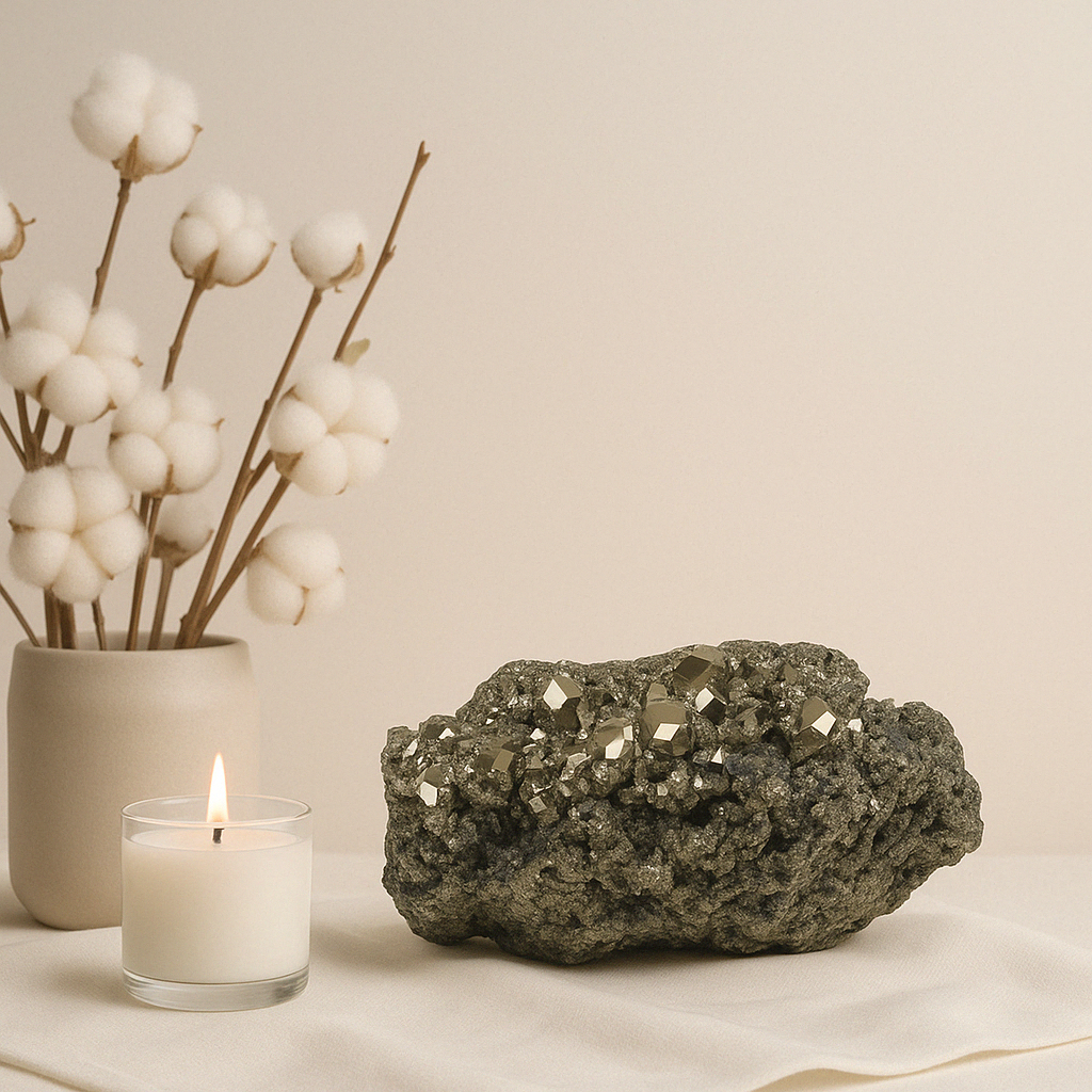 Pyrite Crystal Cluster - 9.57 lb