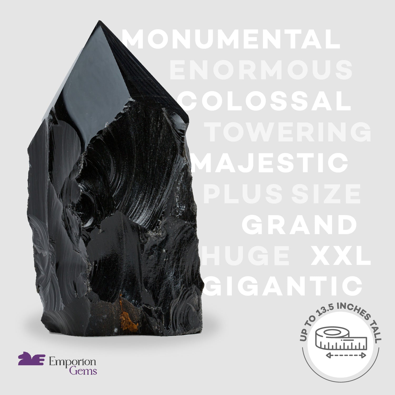 Black Obsidian Pointer - 22.43 lb