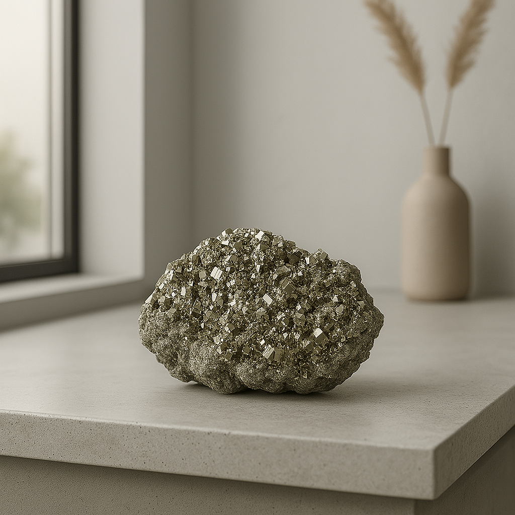 Pyrite Crystal Cluster - 14.46 lb