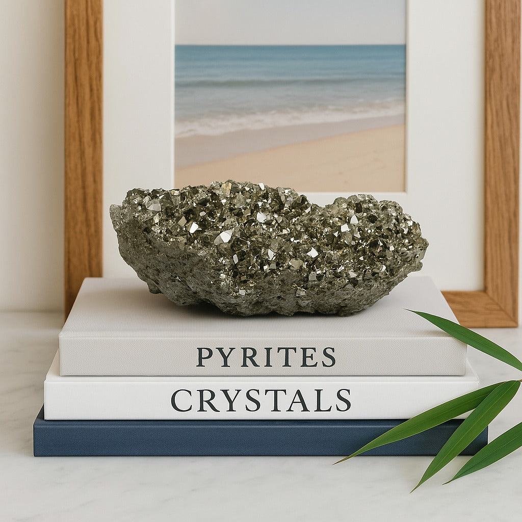 Pyrite Crystal Cluster - 10.22 lb