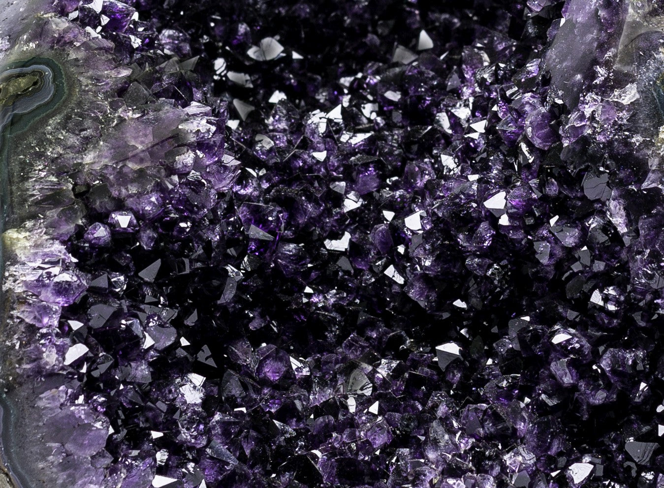 amethyst geode rock from Uruguay