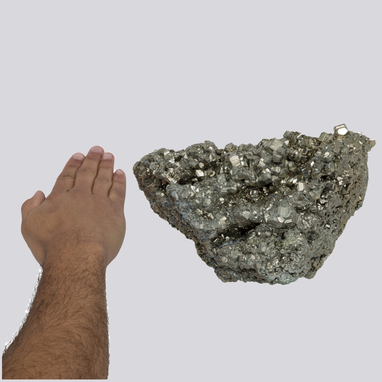 Pyrite Crystal Cluster - 15.89 lb