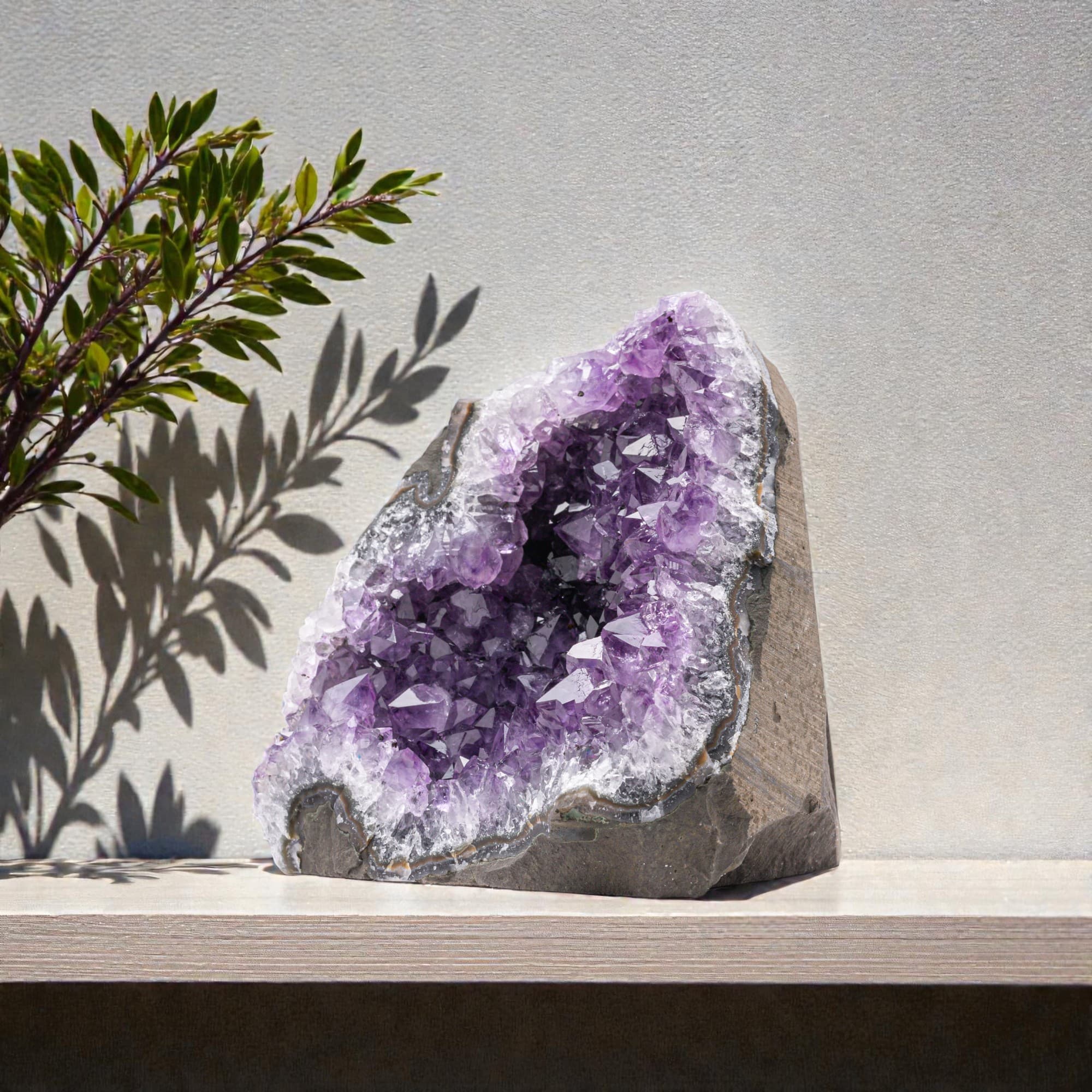 Natural crystal from Artigas, Uruguay.
Hand-sized Deep Purple Amethyst Crysta