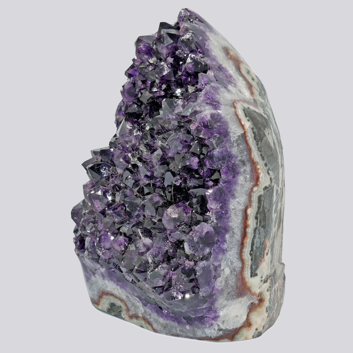 19.86 lbs Unique Collectors Quality Amethyst Geode - Large Natural Deep Purple Crystal Cluster Stone from Uruguay