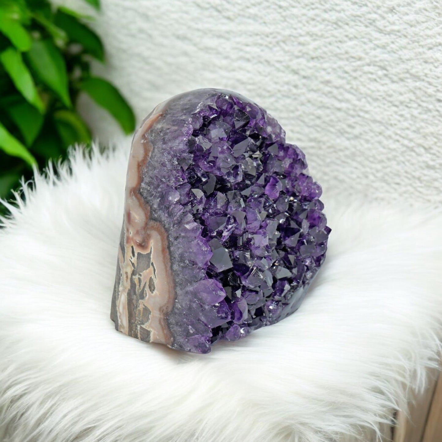 6.20 lbs Large Natural Deep Purple Crystal Cluster Stone from Uruguay