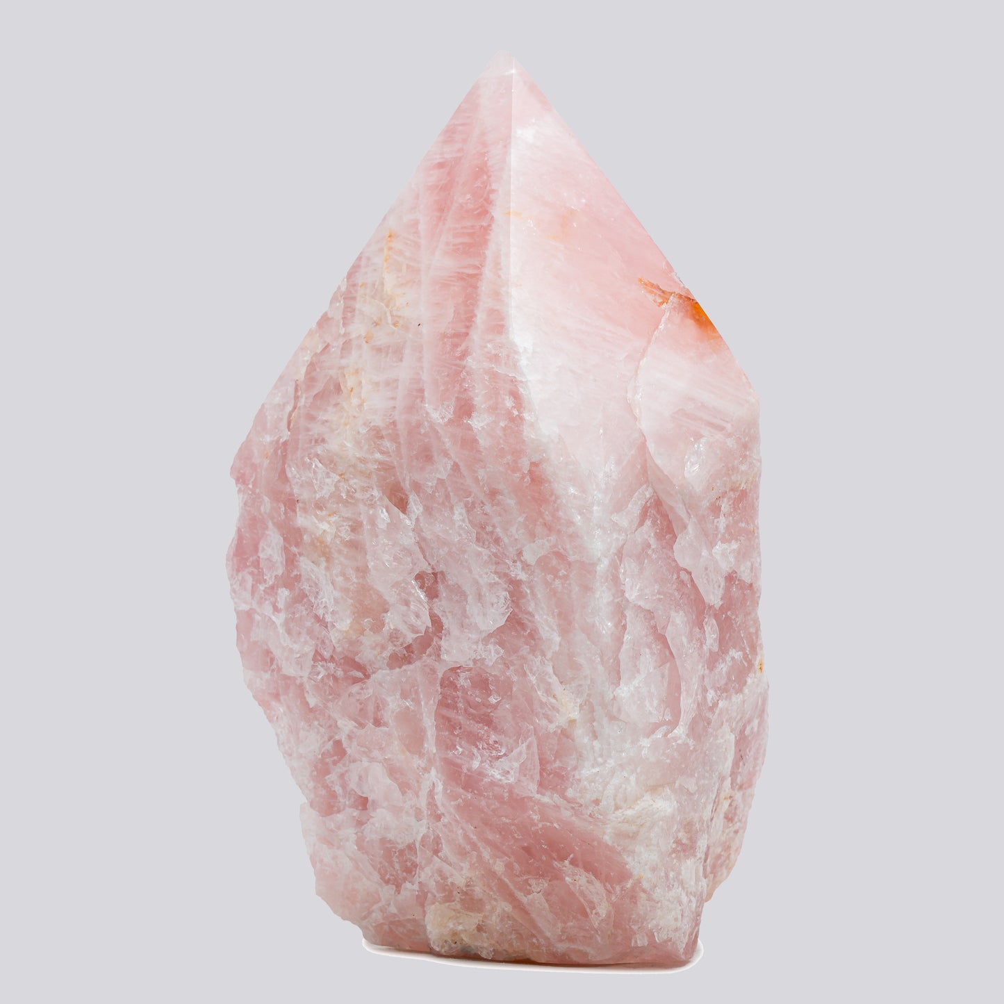 Luxury Extra Large Rose Quartz Crystal Point – 15.45 lb, 10" High, 4.5" Length, 4" Width – Stunning Natural Gemstone for Unique Home Decor & Memorable Gifting