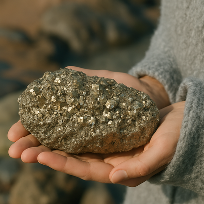 Pyrite Crystal Cluster- 14.31 lb