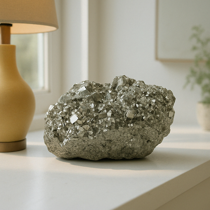 Pyrite Crystal Cluster - 9.57 lb