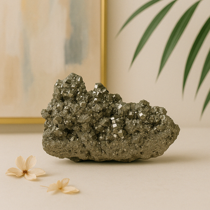 Pyrite Crystal Cluster - 15.89 lb