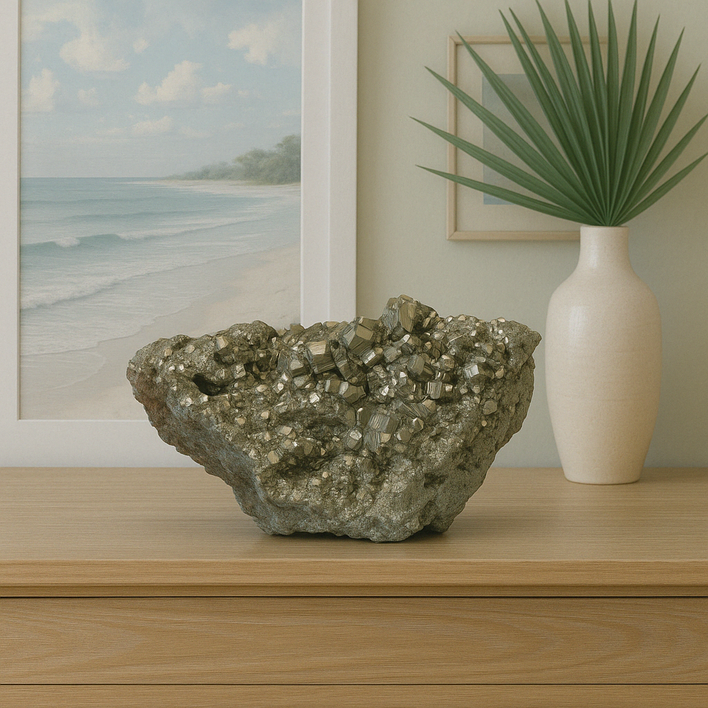 Pyrite Crystal Cluster - 15.89 lb