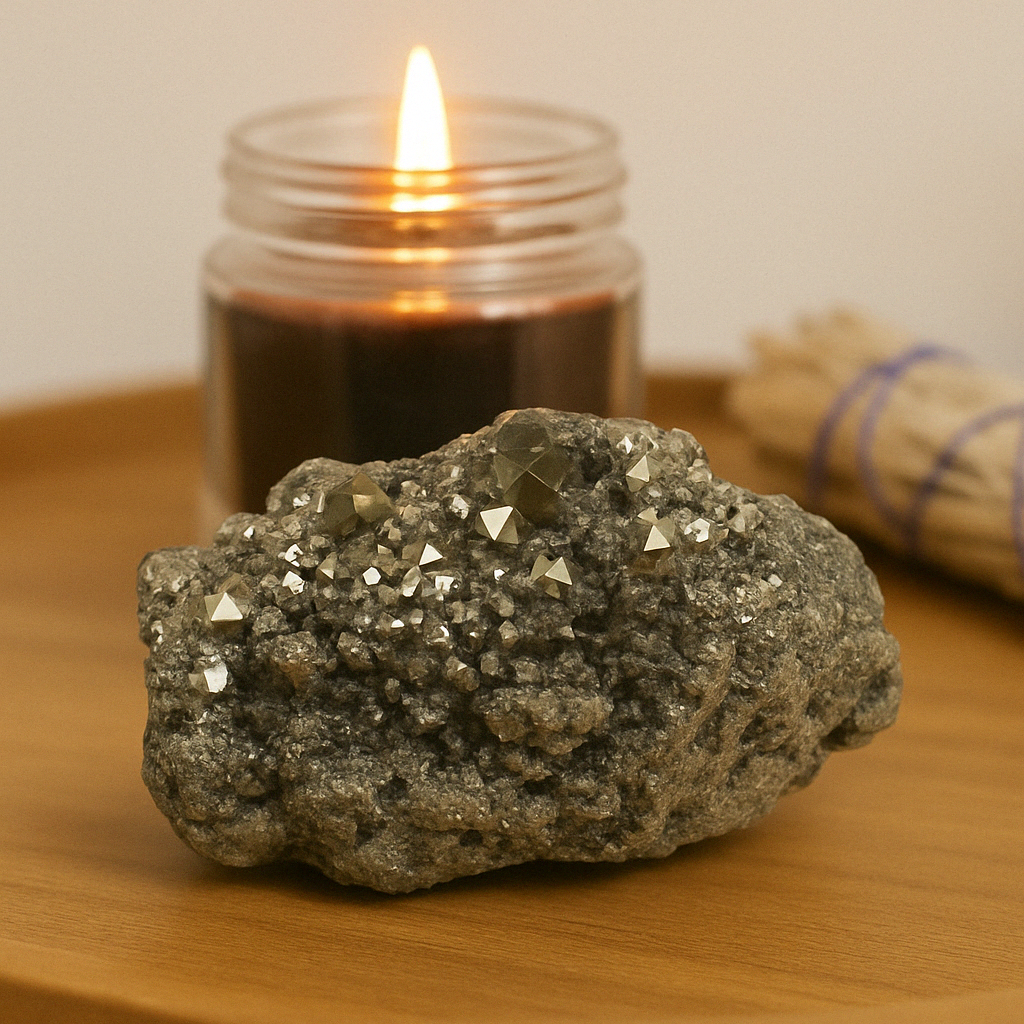 Pyrite Crystal Cluster - 9.57 lb