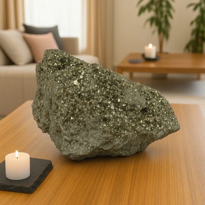 Pyrite Crystal Cluster - 15.89 lb