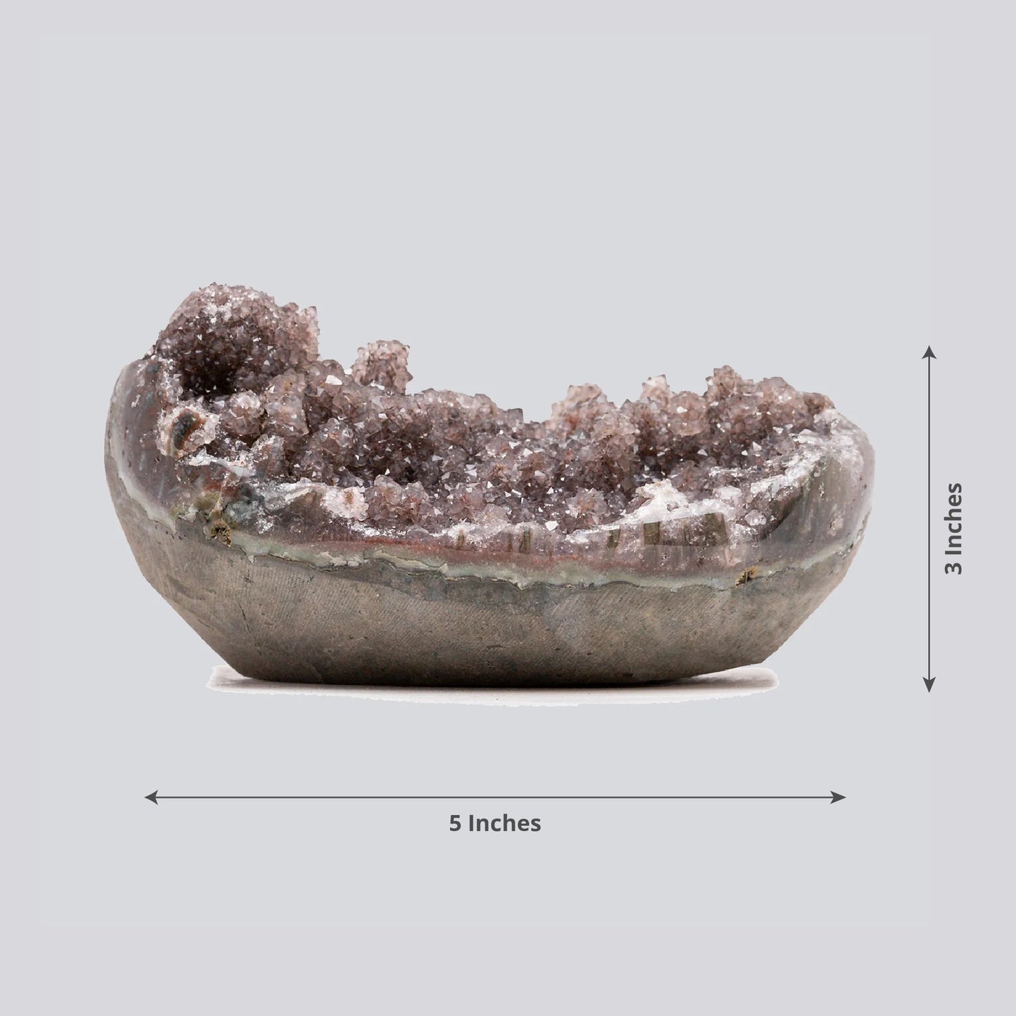 Raw AAA+ Amethyst Crystal Geode – 1.35 lbs, 5x3x2.5 in Exclusive and Rare Rock from Uruguay