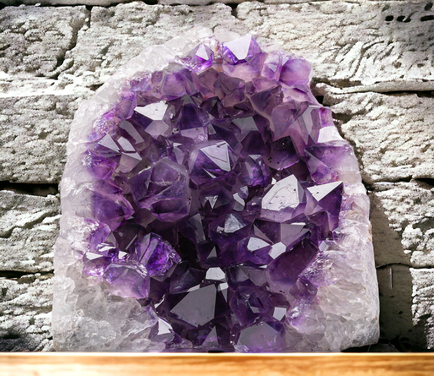 4 lb to 5 lb Deep Purple Natural Amethyst Crystal Clusters (Approximate Height: 4.5" to 9") from Uruguay, Raw Geode Quartz