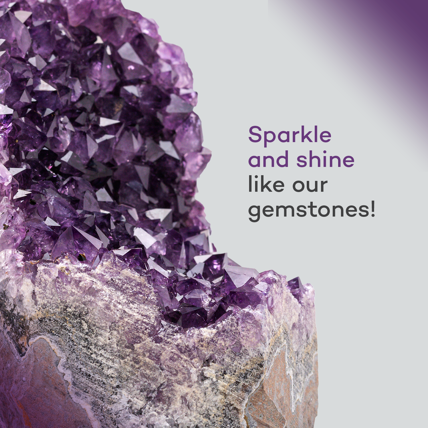 Amethyst Crystal Cluster - 1 to 1.5 lb