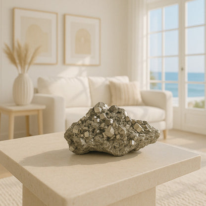 Pyrite Crystal Cluster - 12.31 lb