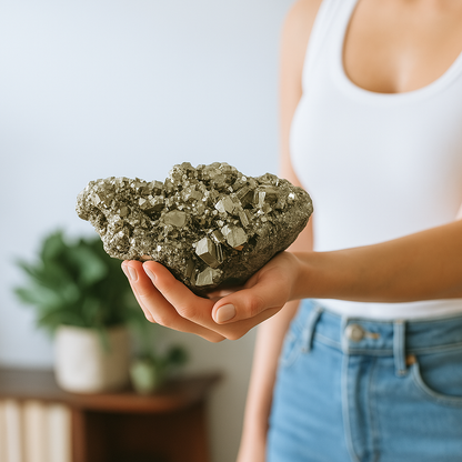 Pyrite Crystal Cluster - 10.22 lb